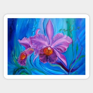 Hawaiian Orchid Sticker